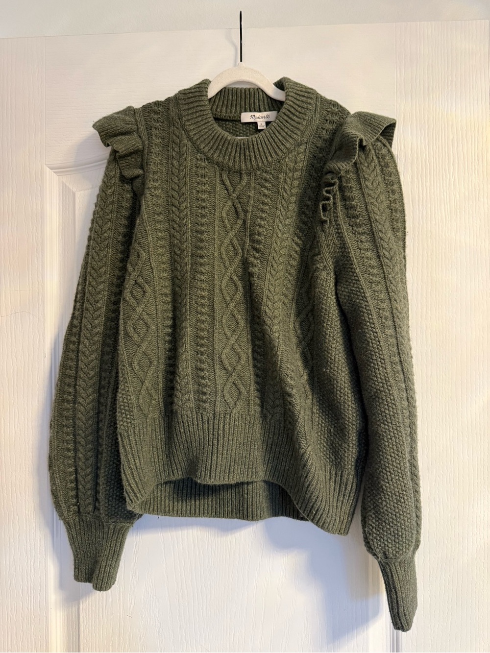 Madewell Ruffle Sweater size medium